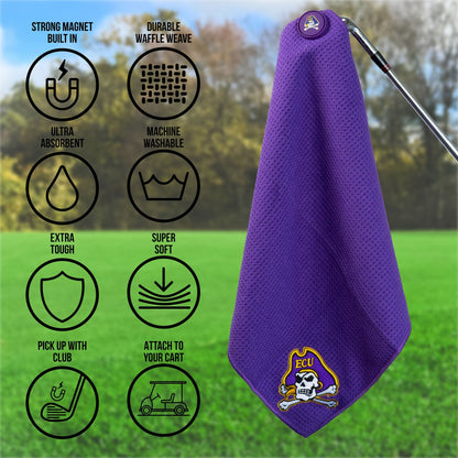 Team Golf ECU Magnetic Golf Towel - Team Golf USA