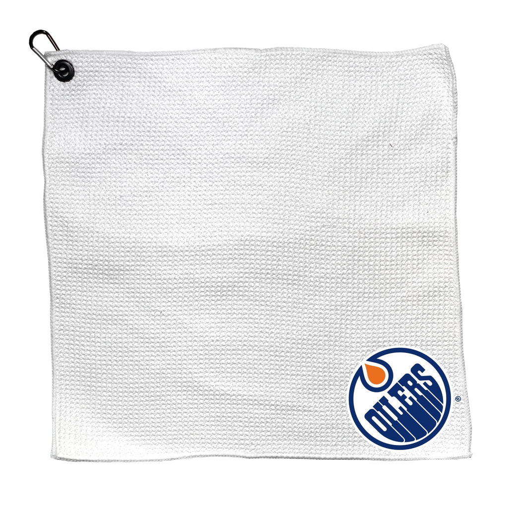 Team Golf EDM Oilers Towels - Microfiber 15X15 White - 