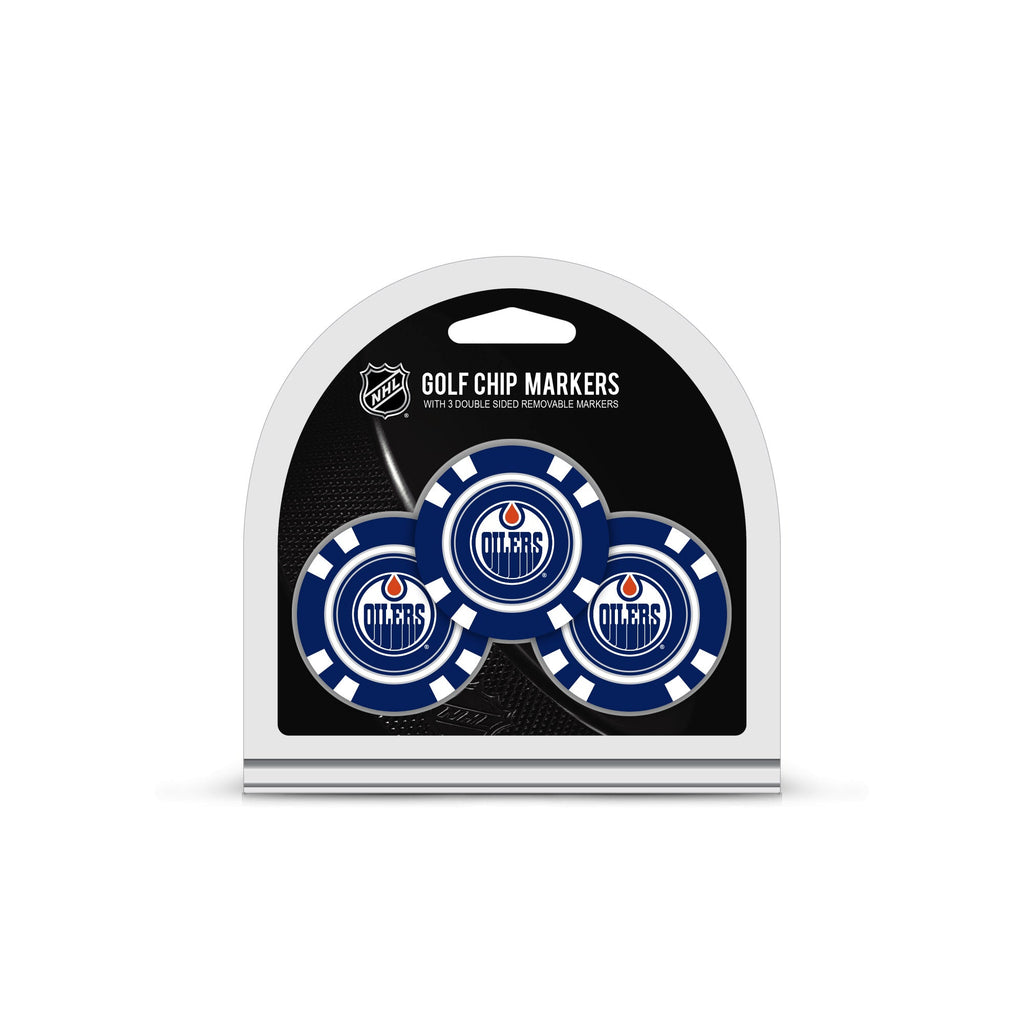 Team Golf Edmonton Oilers Ball Markers - 3 Pack Golf Chip Markers - 