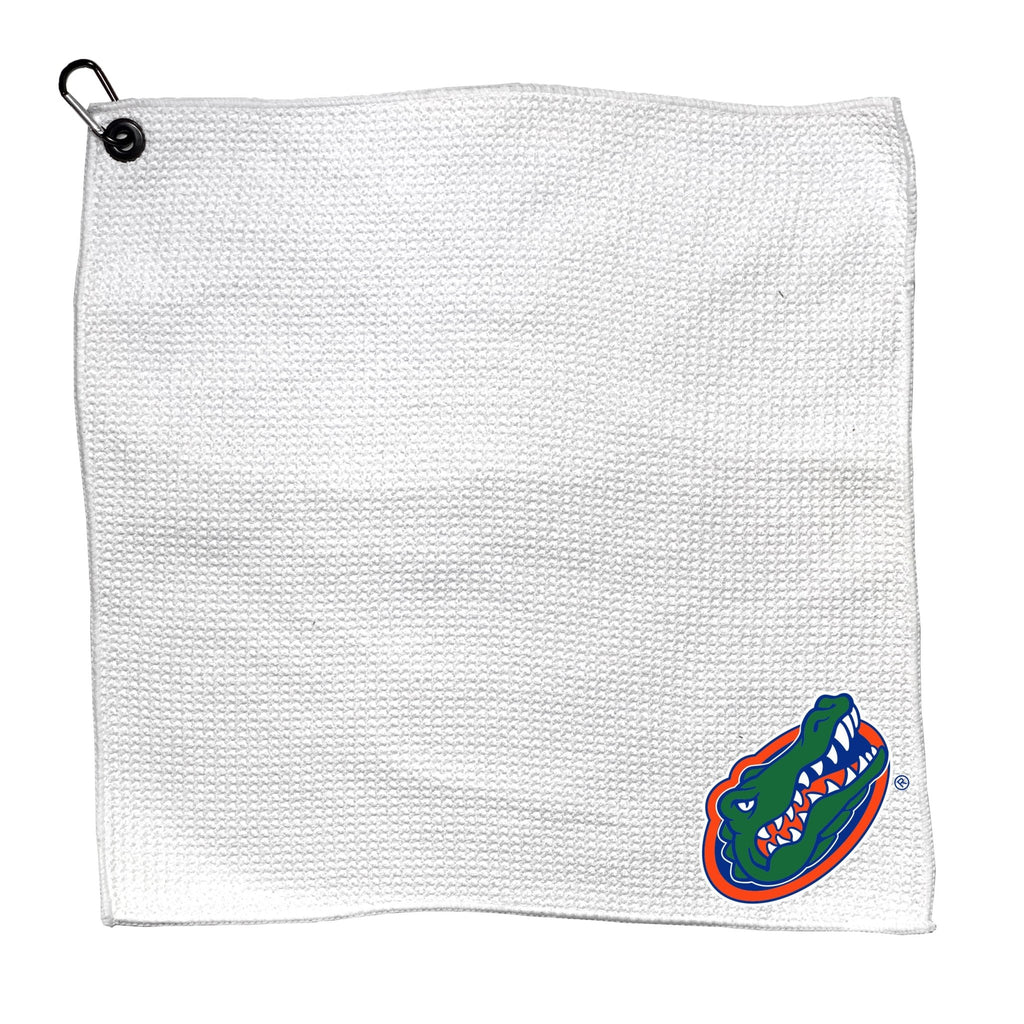 Team Golf Florida Golf Towels - Microfiber 15X15 White - 