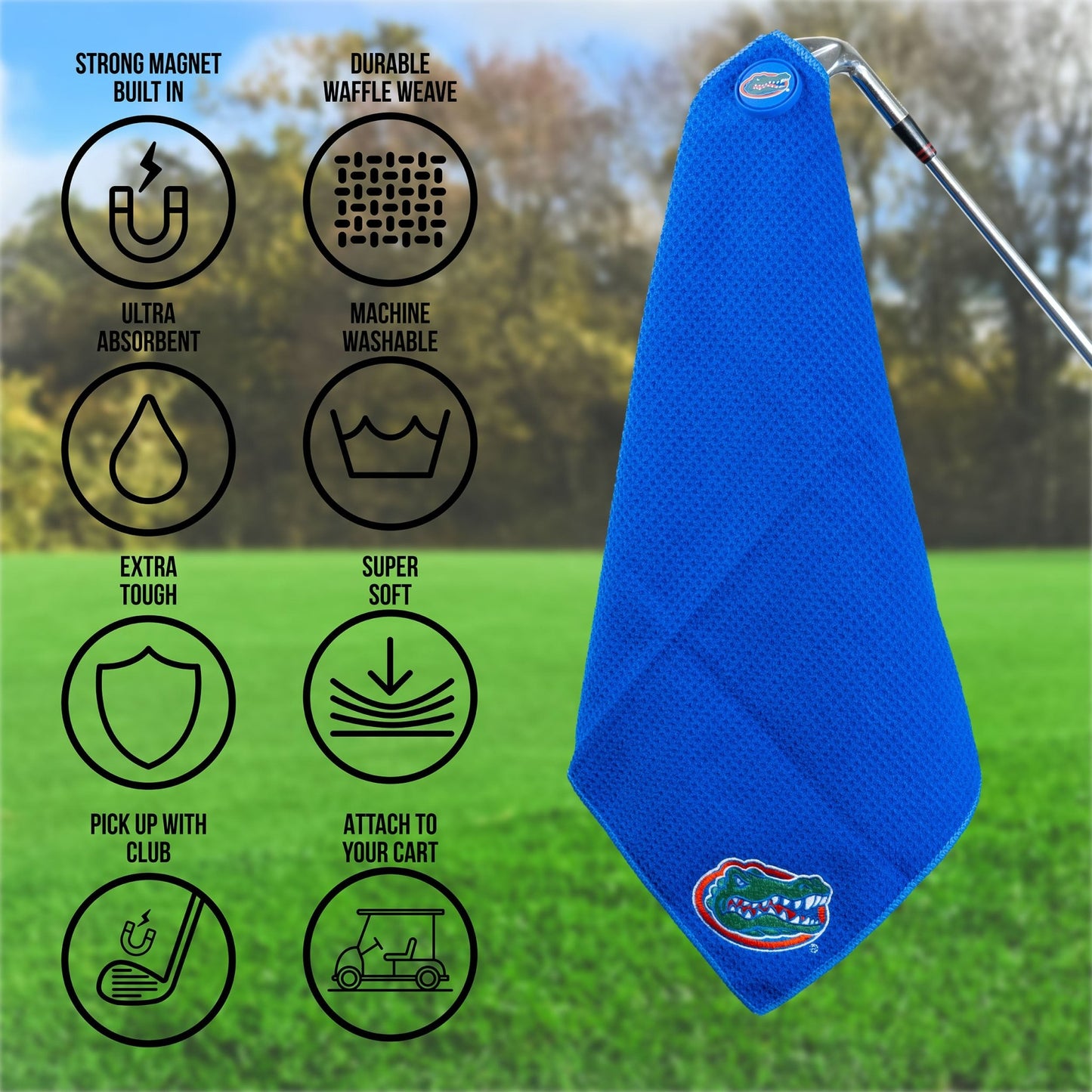 Team Golf Florida Magnetic Golf Towel - Team Golf USA