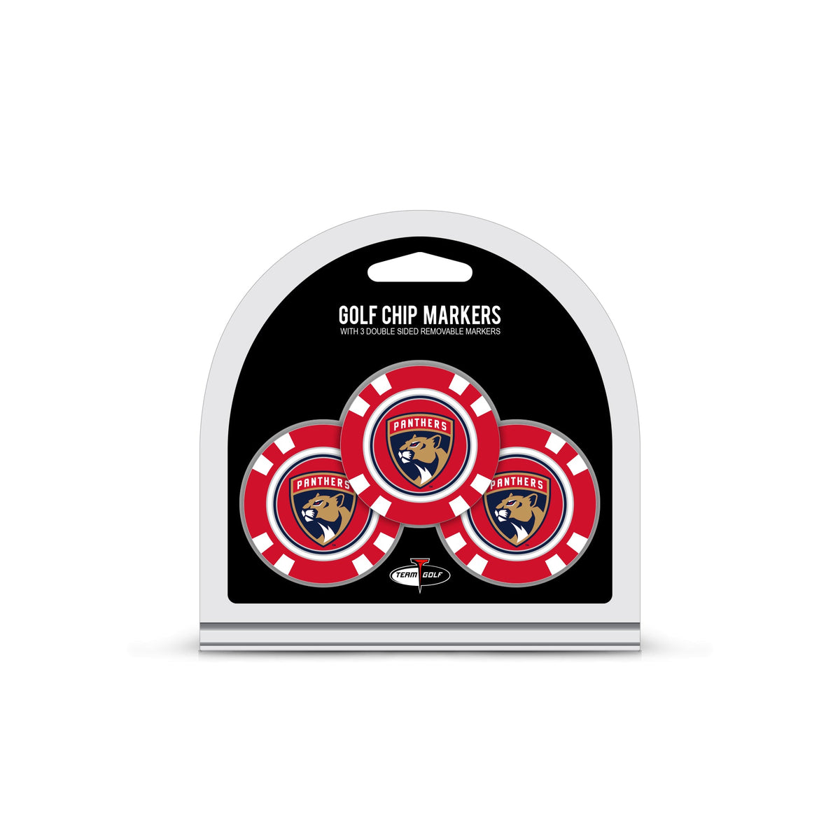 Team Golf Florida Panthers Ball Markers - 3 Pack Golf Chip Markers - 