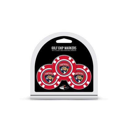 Team Golf Florida Panthers Ball Markers - 3 Pack Golf Chip Markers - 