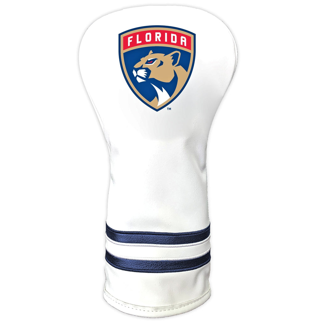 Team Golf Florida Panthers DR/FW Headcovers - Vintage Driver HC - Printed White