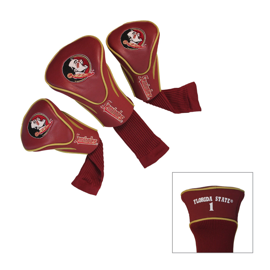 Team Golf Florida St DR/FW Headcovers - 3 Pack Contour - Embroidered