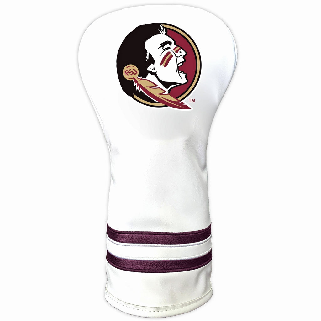 Team Golf Florida St DR/FW Headcovers - Vintage Driver HC - Printed White