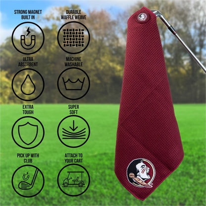 Team Golf Florida State Magnetic Golf Towel - Team Golf USA
