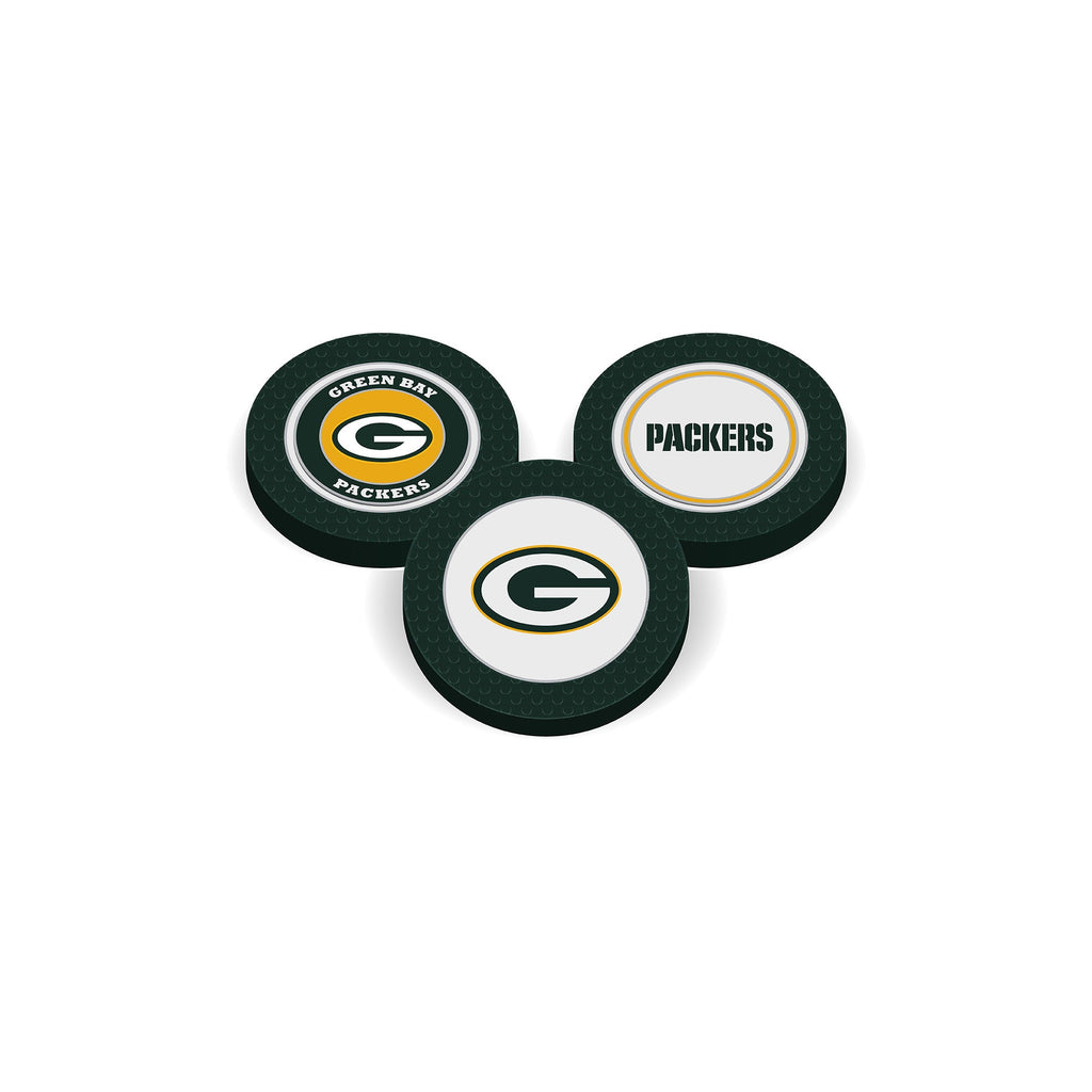 Team Golf GB Packers Ball Markers - Golf Chip Marker - 