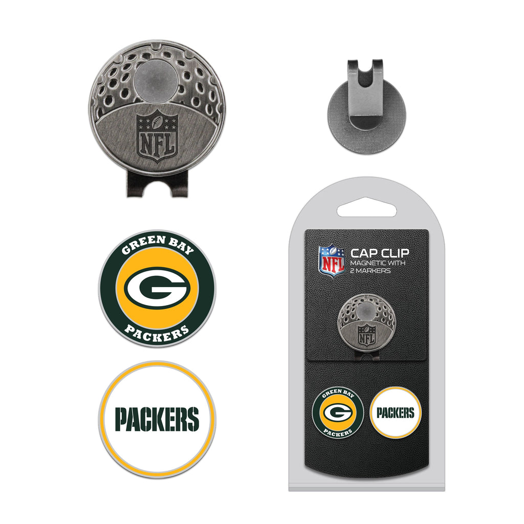 Team Golf GB Packers Ball Markers - Hat Clip - 2 markers - 