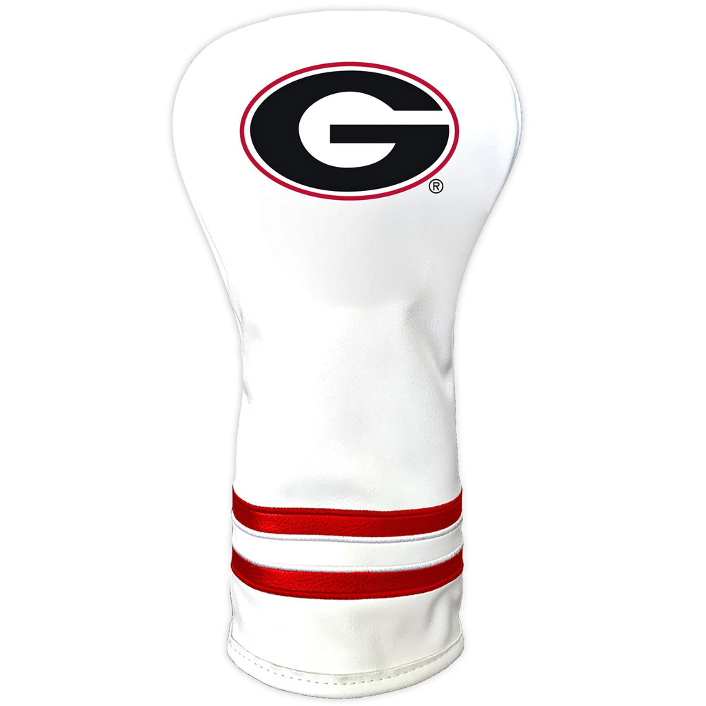 Team Golf Georgia DR/FW Headcovers - Vintage Driver HC - Printed White