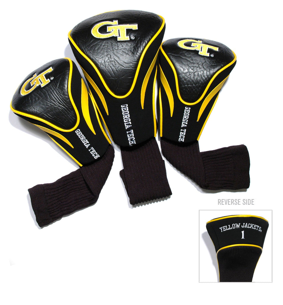 Team Golf Georgia Tech DR/FW Headcovers - 3 Pack Contour - Embroidered