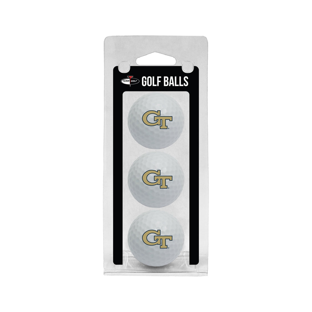 Team Golf Georgia Tech Golf Balls - 3 Pack - White