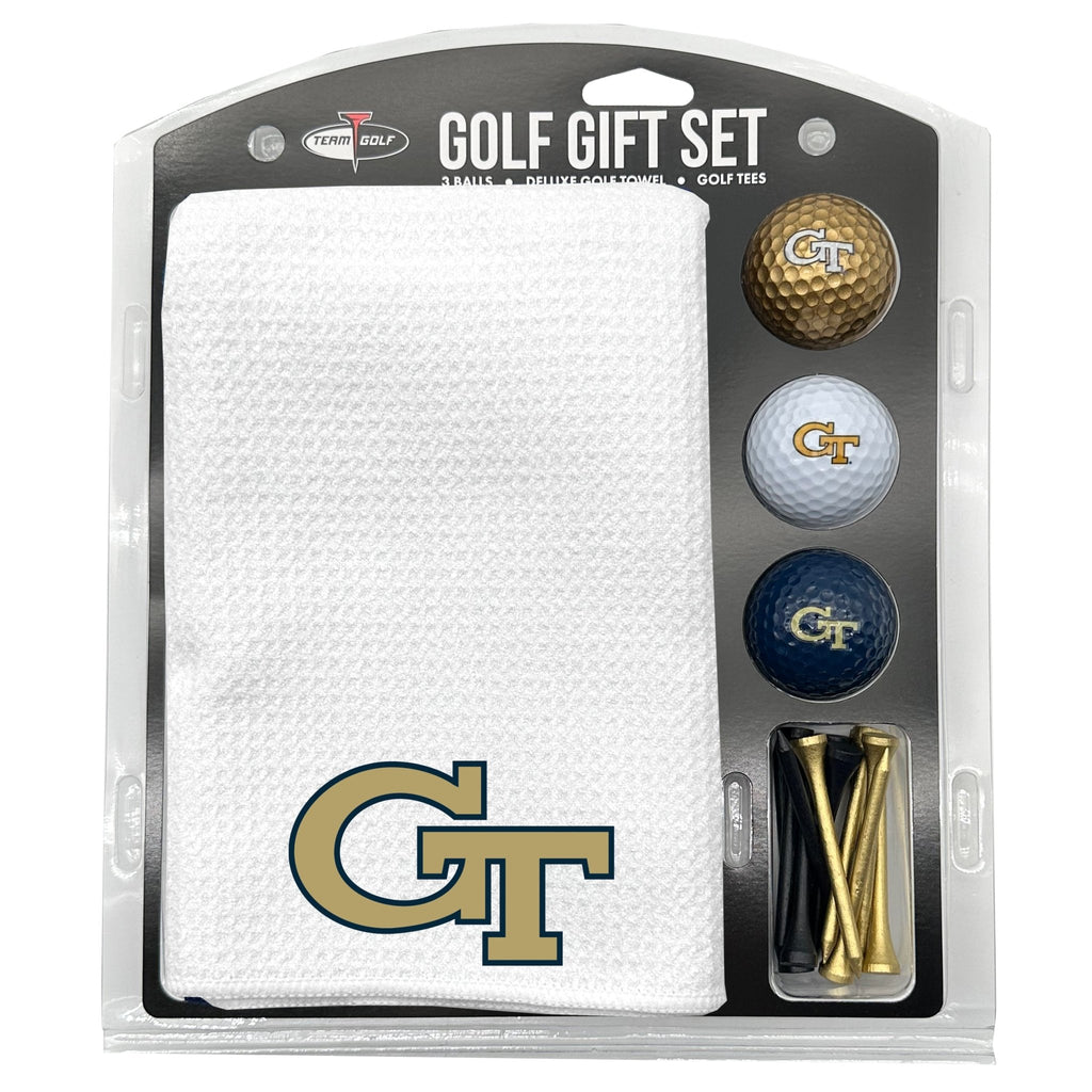 Team Golf Georgia Tech Golf Gift Sets - Microfiber Towel Gift Set - White - 