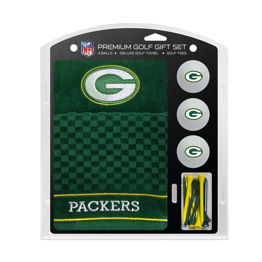 Team Golf Green Bay Packers Golf Gift Sets - Embroidered Towel Gift Set -