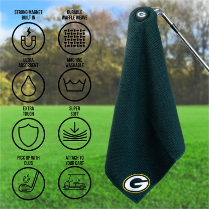 Team Golf Green Bay Packers Magnetic Golf Towel - Team Golf USA