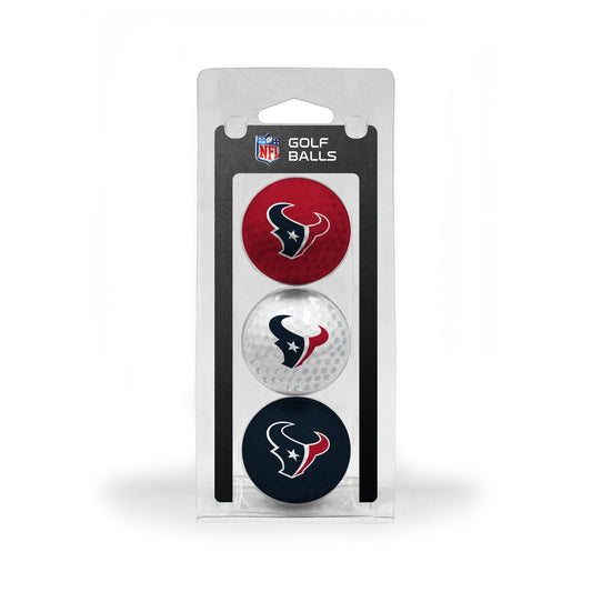 Team Golf HOU Texans Golf Balls - 3 Pack - Team