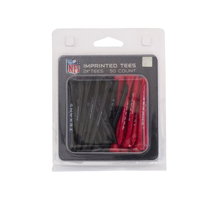 Team Golf HOU Texans Golf Tees - 50 Tee Pack - 