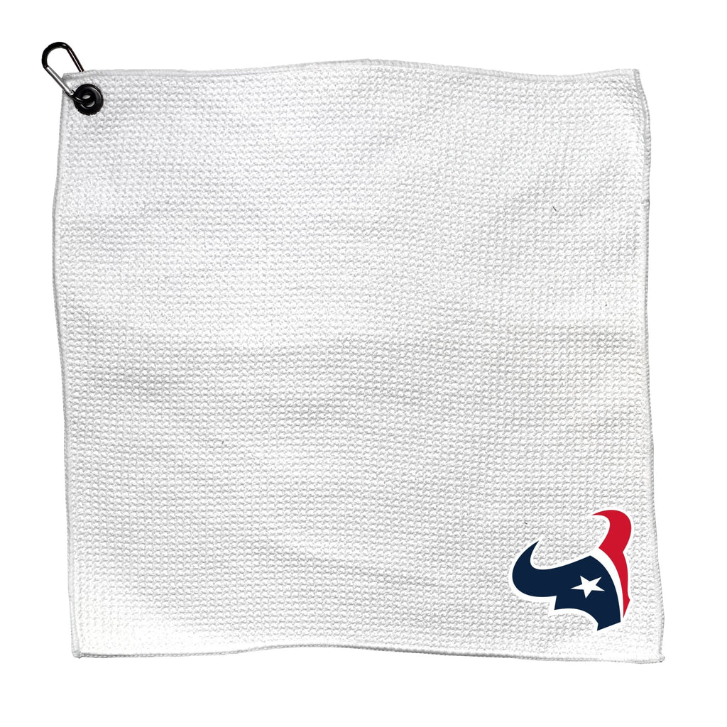 Team Golf HOU Texans Golf Towels - Microfiber 15X15 White - 
