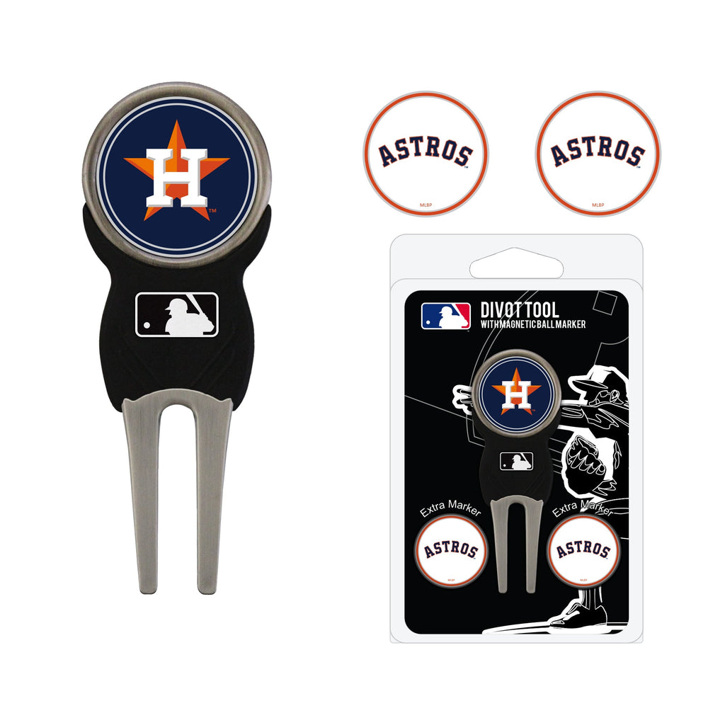 Team Golf Houston Astros Divot Tools - Signature Divot Tool Pack - 