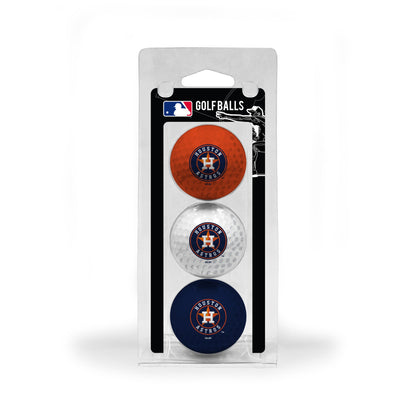 Team Golf Houston Astros Golf Balls - 3 Pack - Team