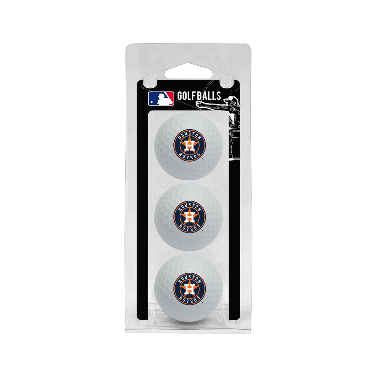 Team Golf Houston Astros Golf Balls - 3 Pack - White