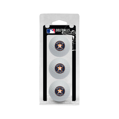 Team Golf Houston Astros Golf Balls - 3 Pack - White