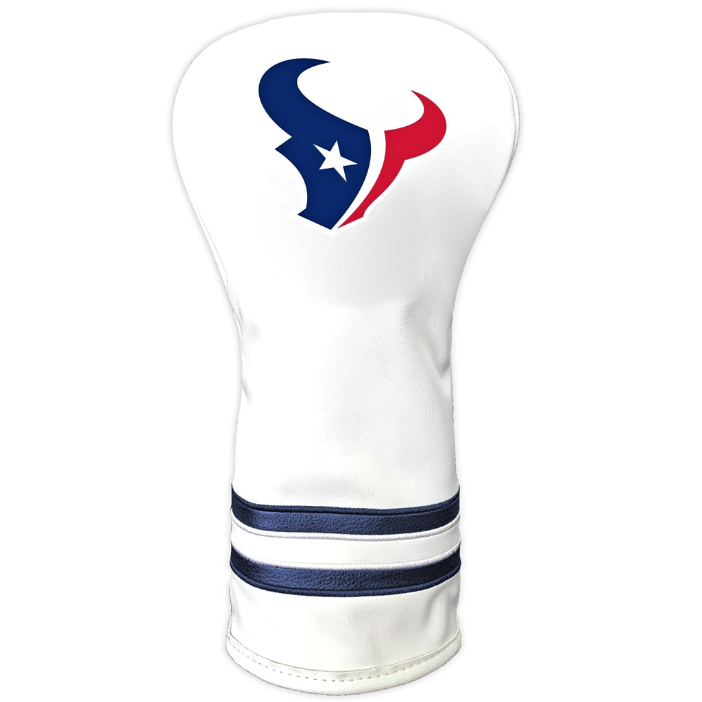 Team Golf Houston Texans DR/FW Headcovers - Vintage Driver HC - Printed White