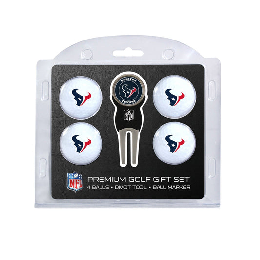 Team Golf Houston Texans Golf Gift Sets - 4 Ball Gift Set -
