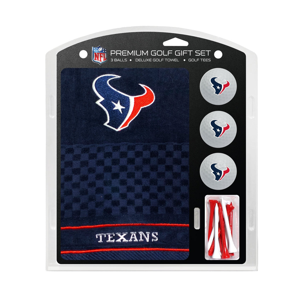 Team Golf Houston Texans Golf Gift Sets - Embroidered Towel Gift Set -