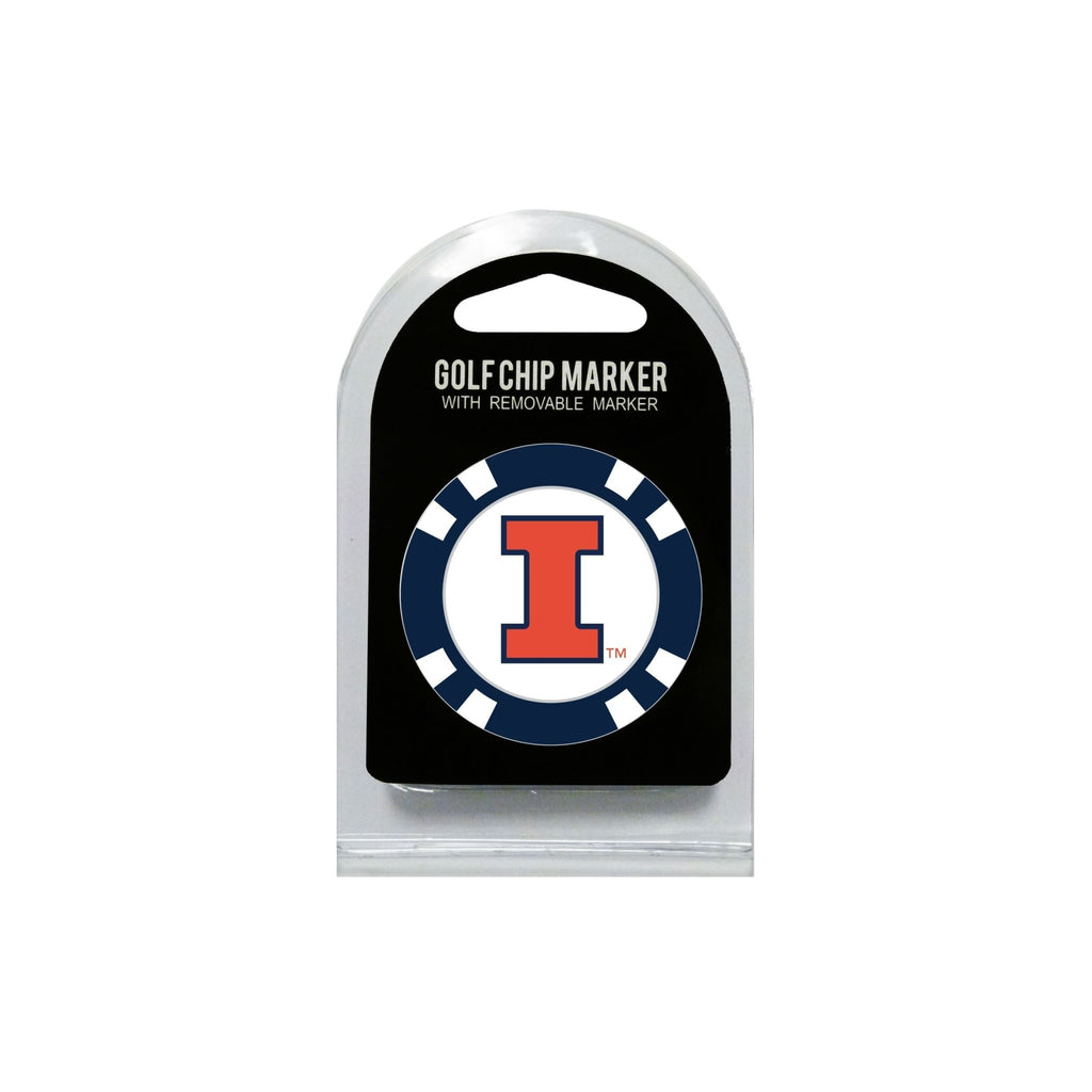 Team Golf Illinois Ball Markers - Collectable Chip - 