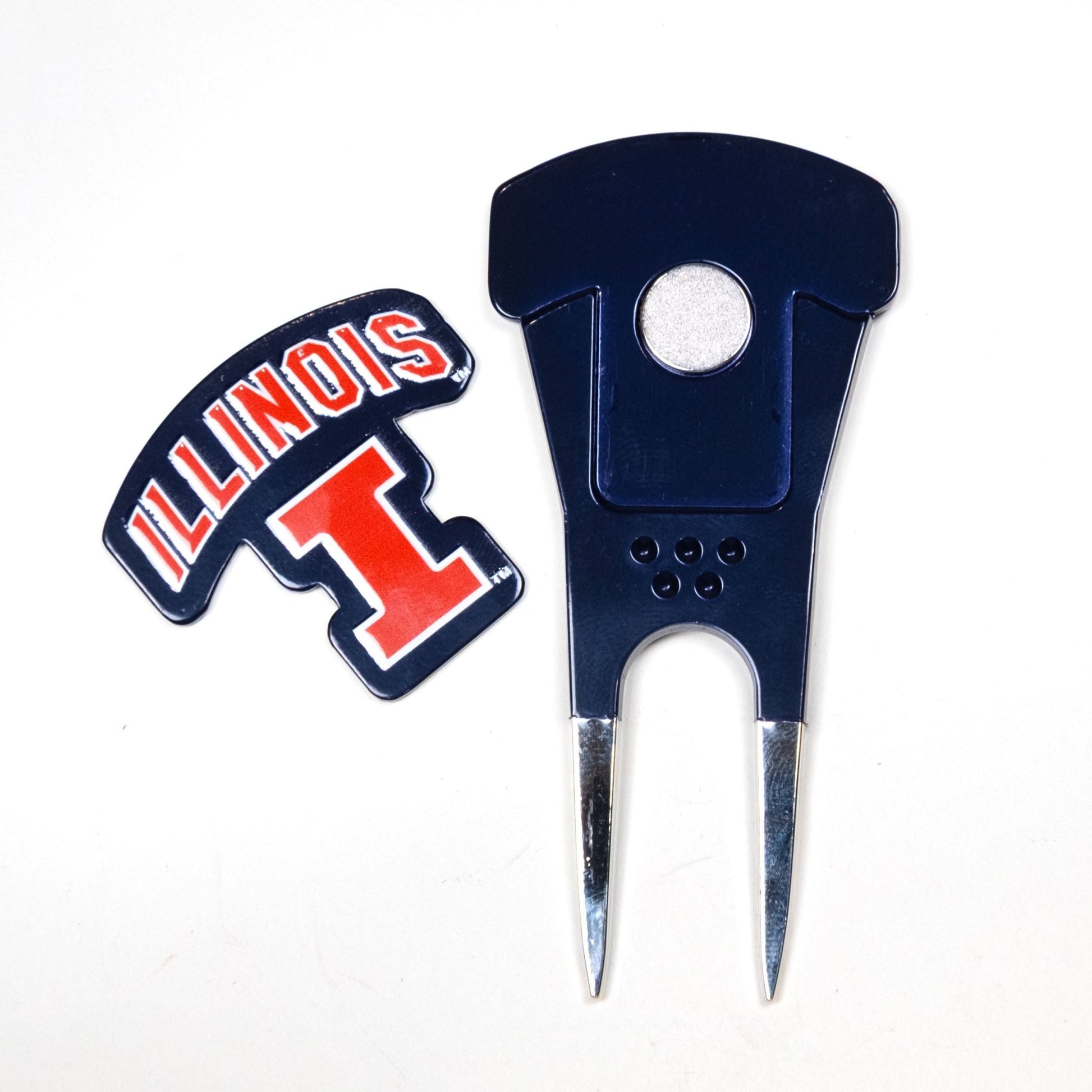 Team Golf Illinois Divot Tools - Custom Shaped - 