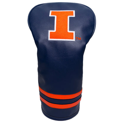 Team Golf Illinois DR/FW Headcovers - Vintage Driver HC - Embroidered