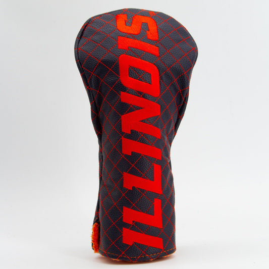 Team Golf Illinois DR/FW Quilted Headcovers - Team Golf USA