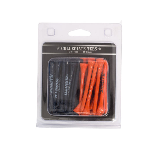 Team Golf Illinois Golf Tees - 50 Tee Pack - 