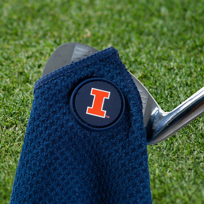 Team Golf Illinois Magnetic Golf Towel - Team Golf USA