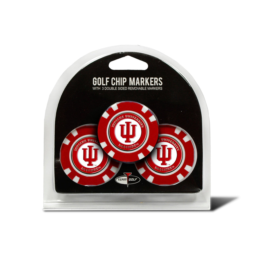 Team Golf Indiana Ball Markers - 3 Pack Golf Chip Markers - 
