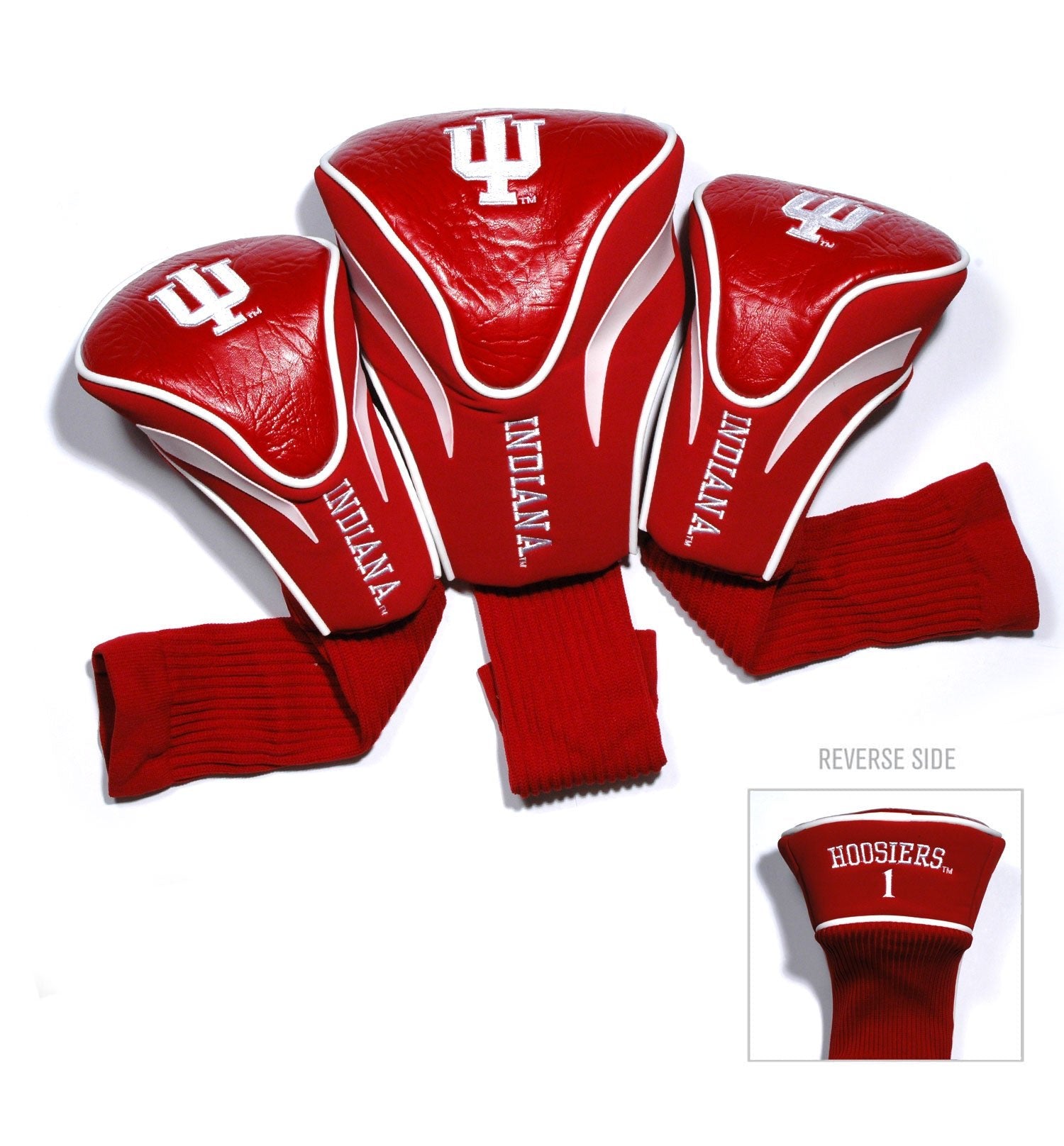 Team Golf Indiana DR/FW Headcovers - 3 Pack Contour - Embroidered