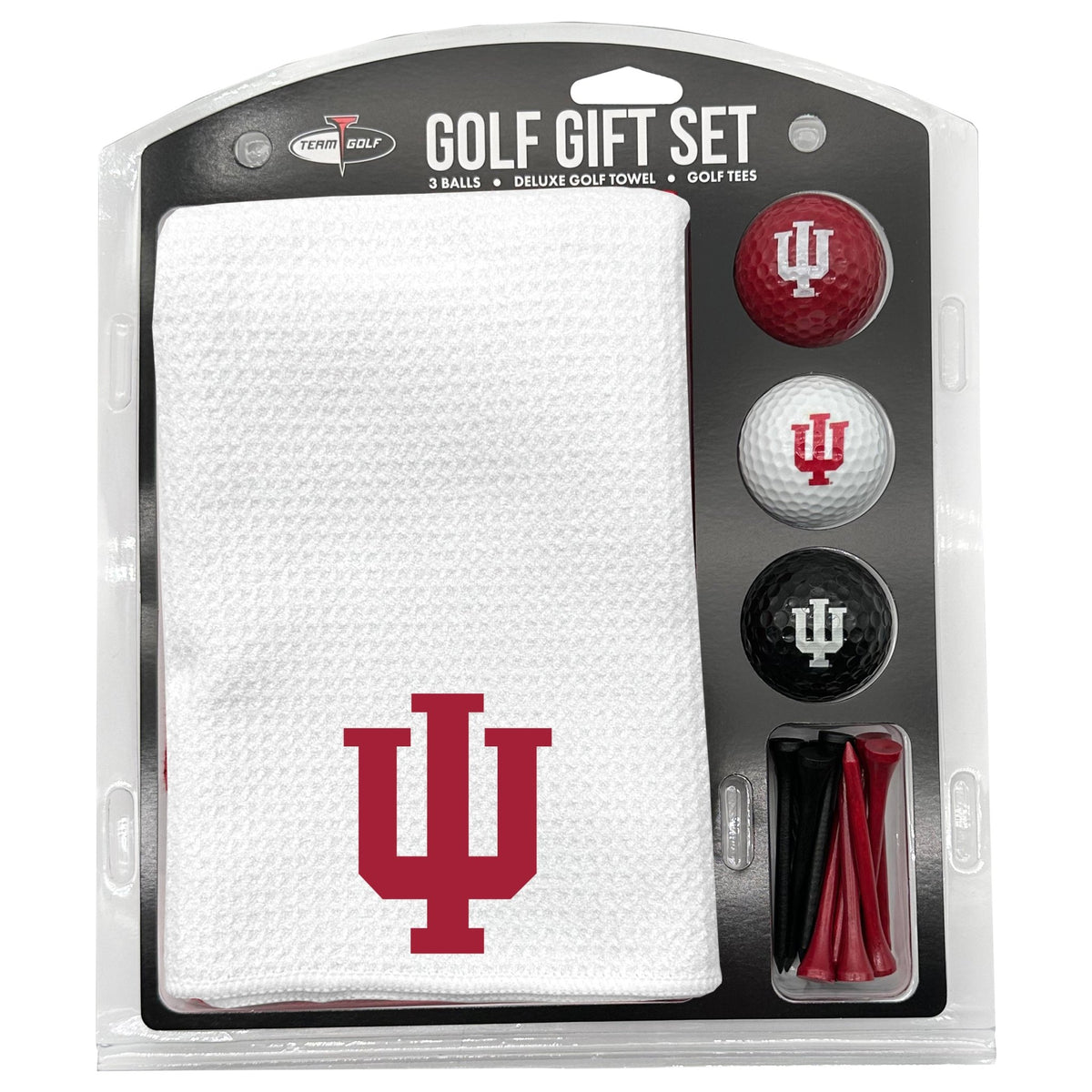 Team Golf Indiana Golf Gift Sets - Microfiber Towel Gift Set - White - 