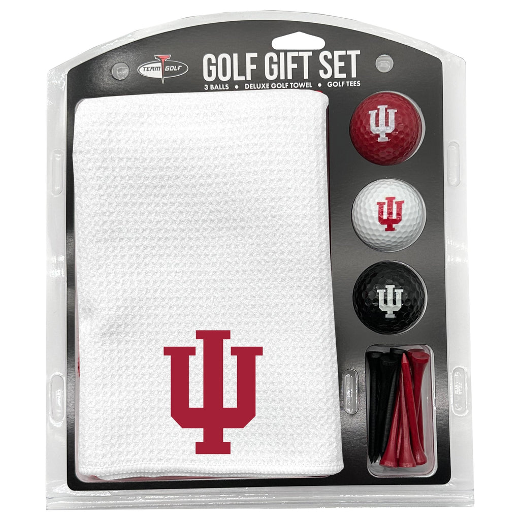 Team Golf Indiana Golf Gift Sets - Microfiber Towel Gift Set - White - 