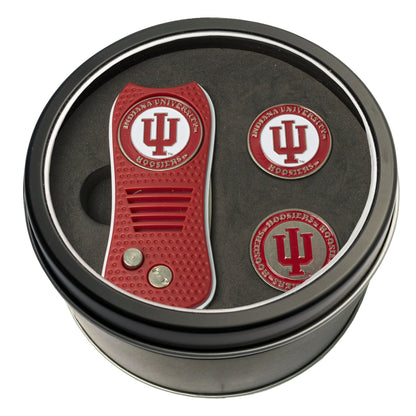 Team Golf Indiana Golf Gift Sets - Tin - Divot Tool & 2 Markers - 