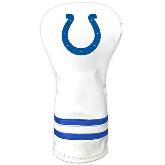 Team Golf Indianapolis Colts DR/FW Headcovers - Vintage Driver HC - Printed White