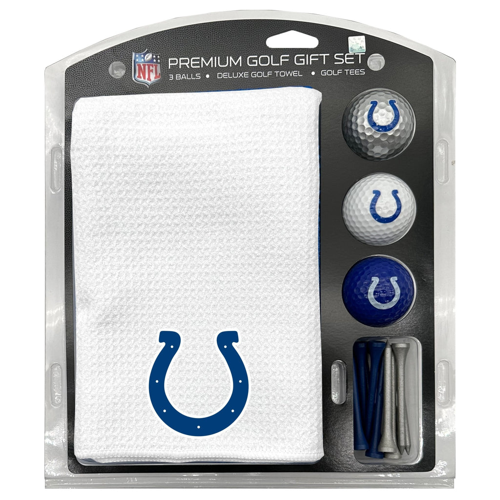 Team Golf Indianapolis Colts Golf Gift Sets - Microfiber Towel Gift Set-White -