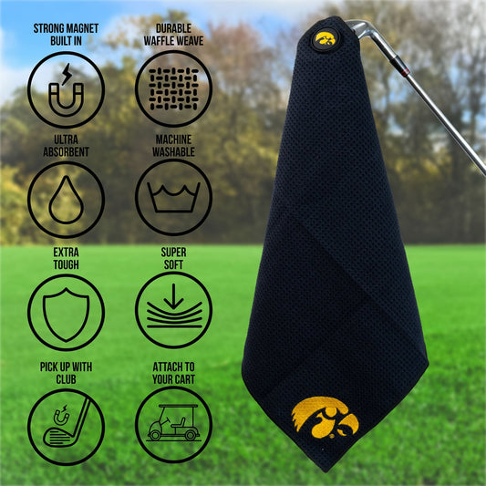 Team Golf Iowa Magnetic Golf Towel - Team Golf USA
