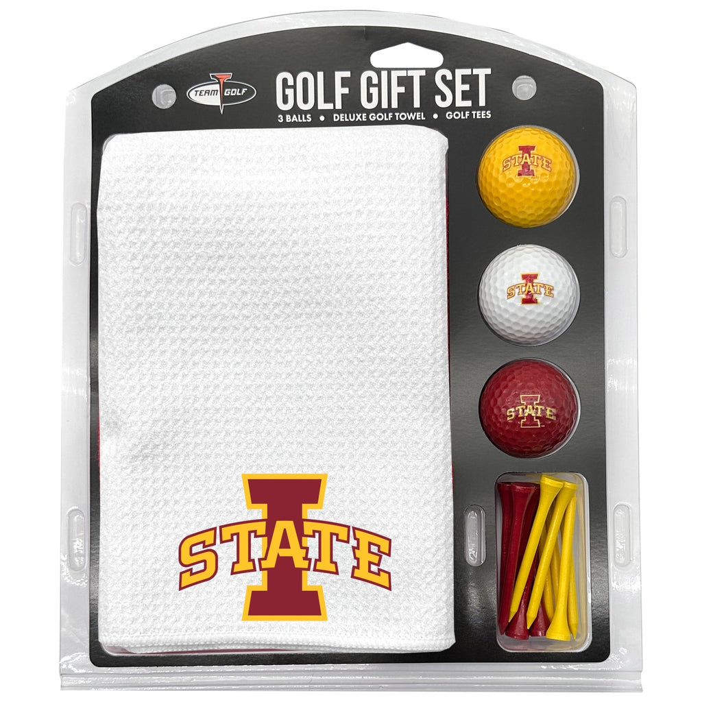 Team Golf Iowa St Golf Gift Sets - Microfiber Towel Gift Set - White - 