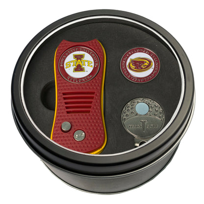 Team Golf Iowa St Golf Gift Sets - Tin - Divot Tool & Hat Clip - 