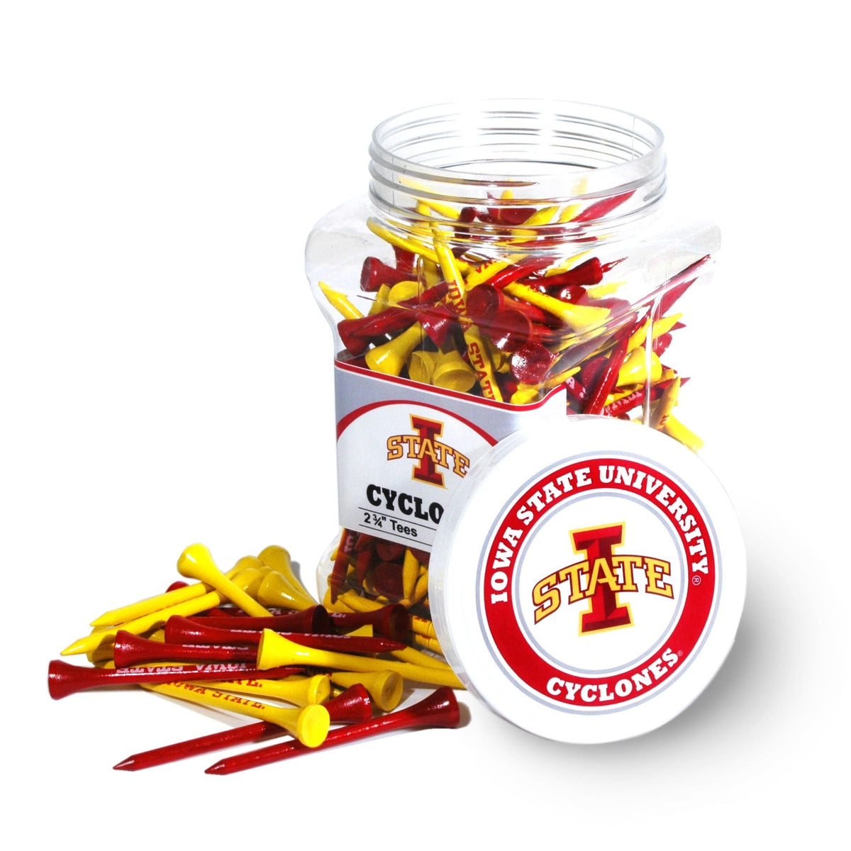 Team Golf Iowa St Golf Tees - 175 Tee Jar - 