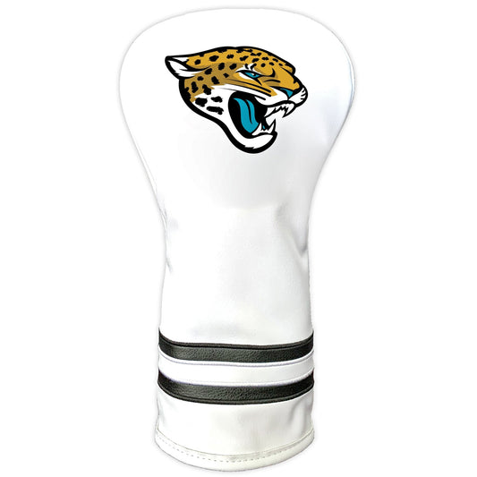Team Golf Jacksonville Jaguars DR/FW Headcovers - Vintage Driver HC - Printed White