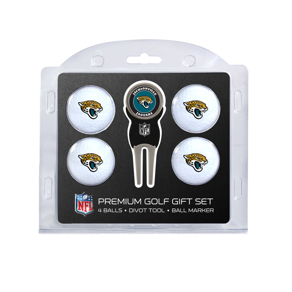 Team Golf Jacksonville Jaguars Golf Gift Sets - 4 Ball Gift Set -