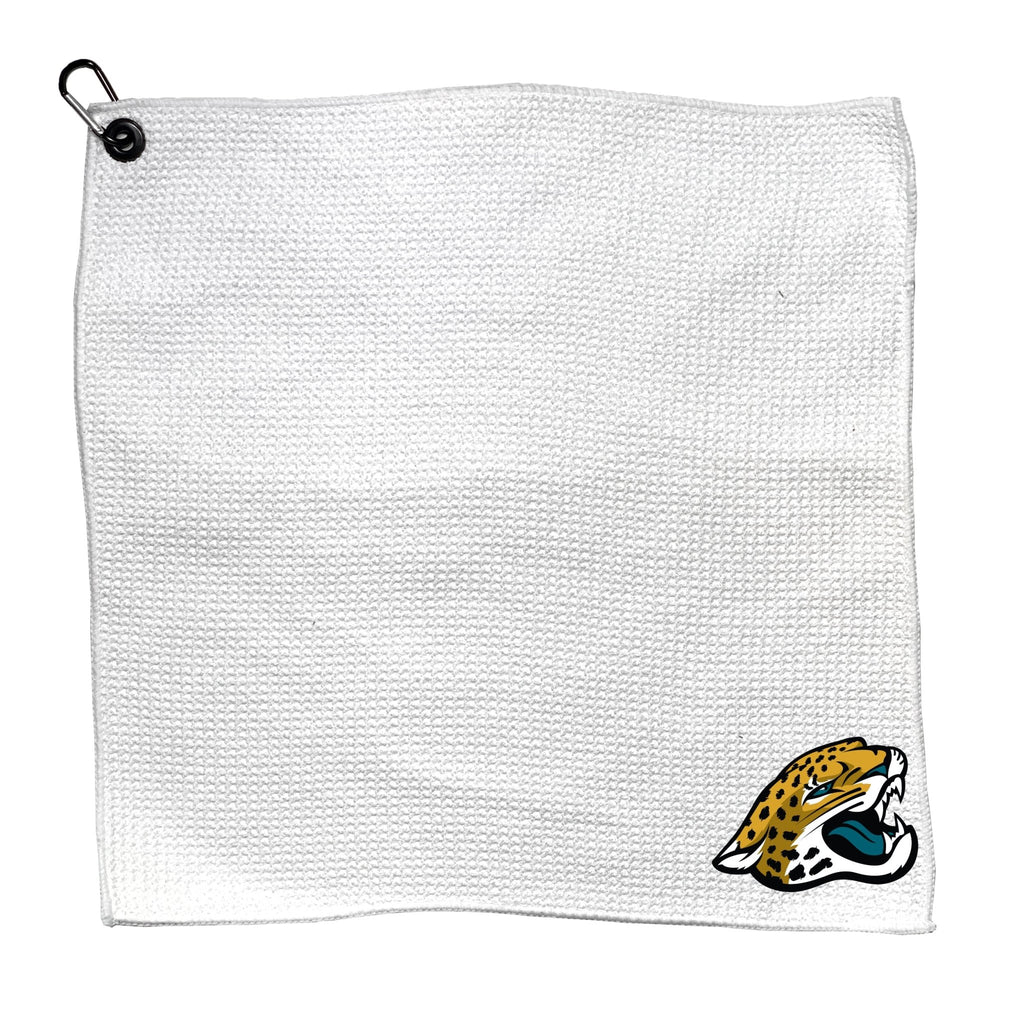 Team Golf JAX Jaguars Golf Towels - Microfiber 15X15 White - 