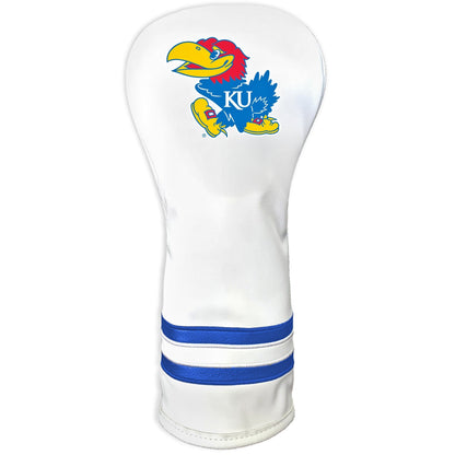 Team Golf Kansas DR/FW Headcovers - Fairway HC - Printed White